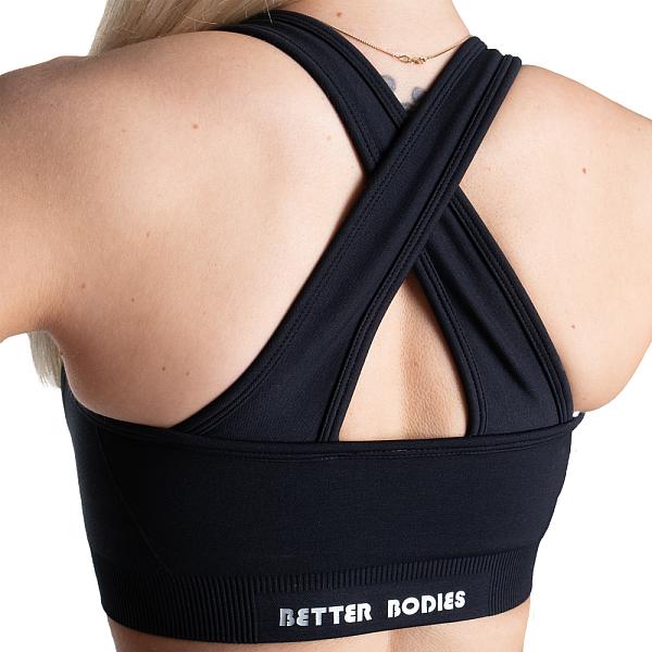 Better Bodies Scrunch Sports Bra - Black
