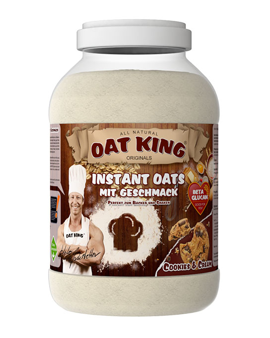 Oat King 100% Vollkorn-Hafer Pulver mit Aroma (4000g Dose)