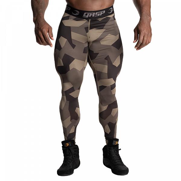 Gasp Core Tights Green Stealth Camo