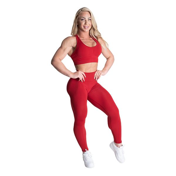 Better Bodies Scrunch Sports Bra - Chili Red