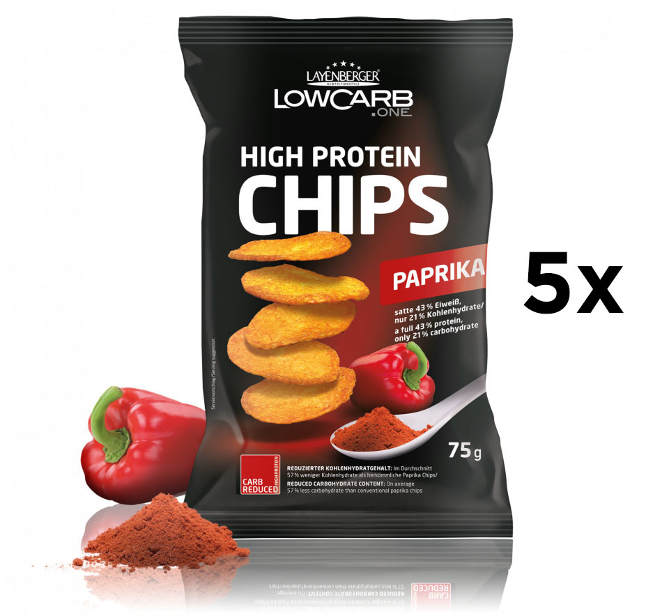 Layenberger LowCarb.one High Protein Chips (5 x 75g)