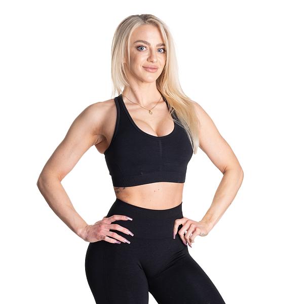Better Bodies Scrunch Sports Bra - Black