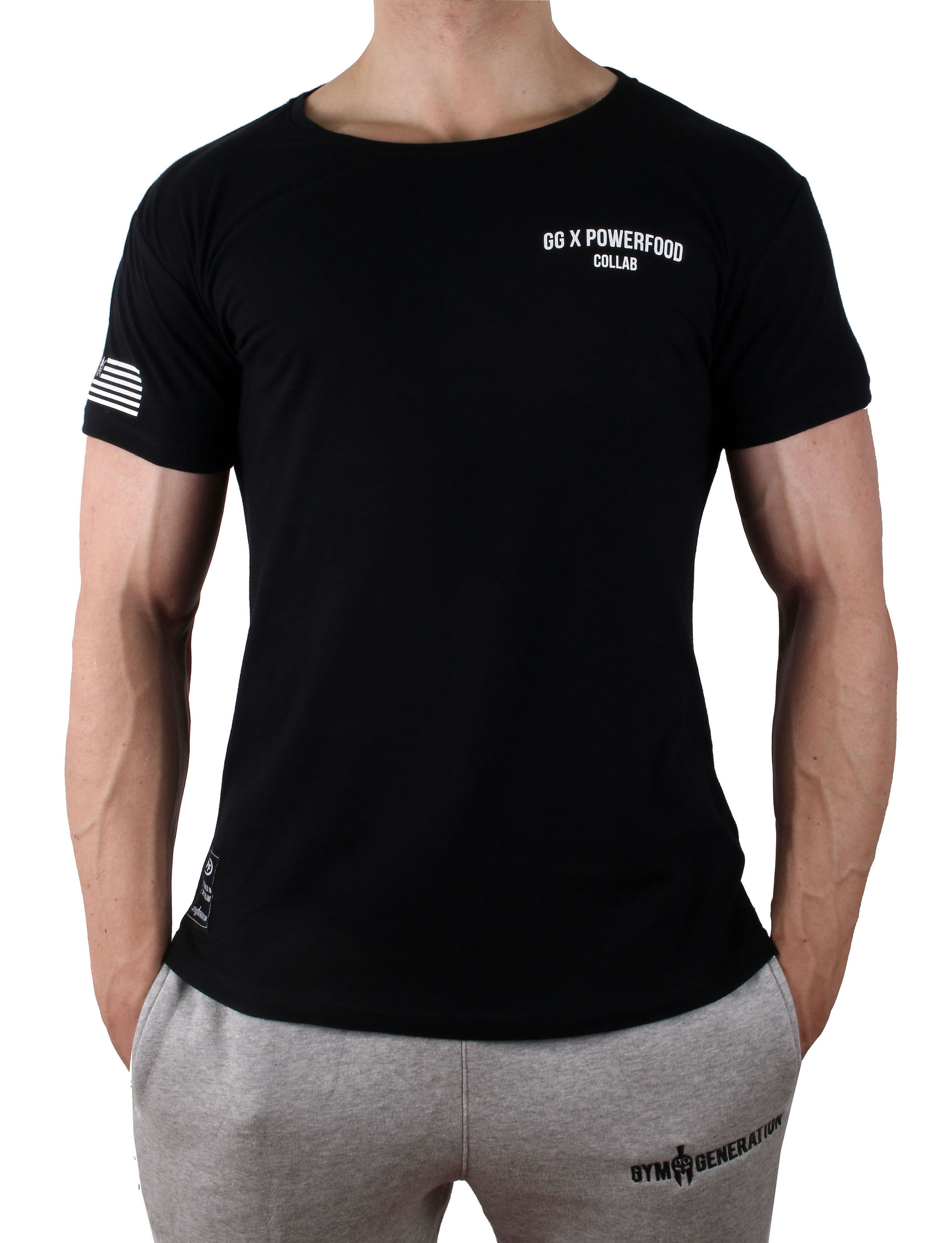 PowerFood X Gym Generation Collab Shirt - Black