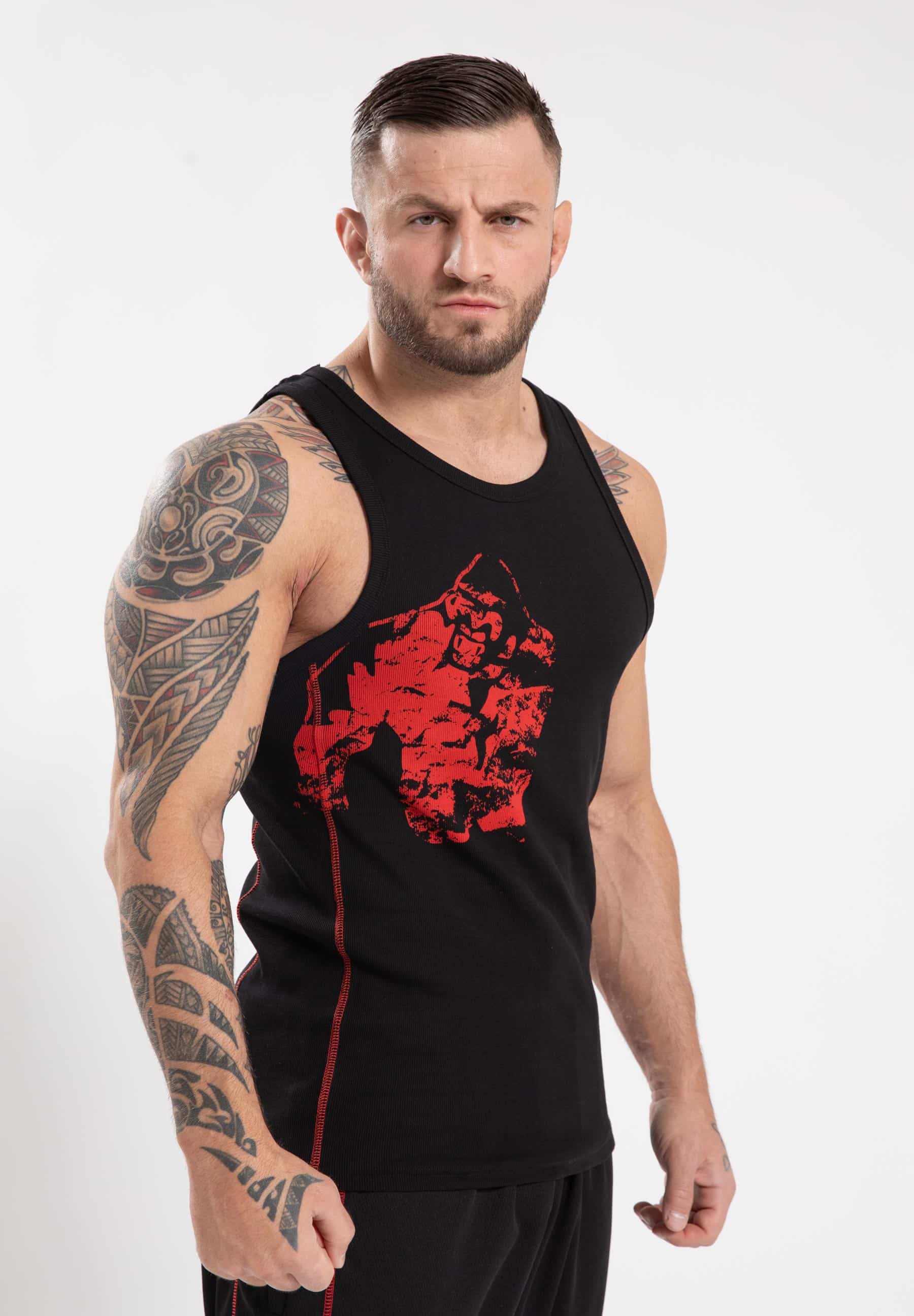 Gorilla Wear Monterey Tank Top - Schwarz/Rot