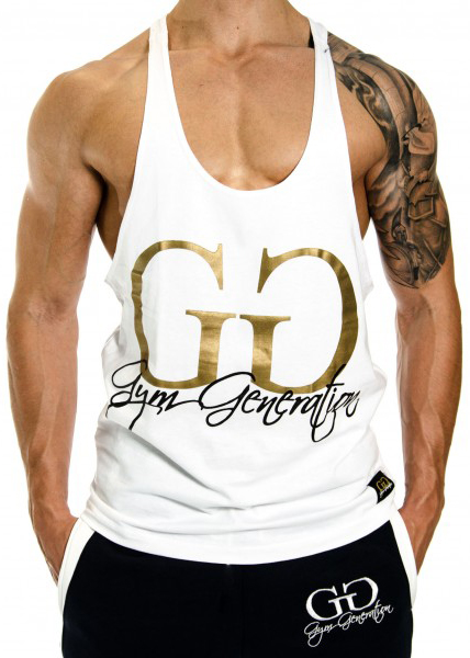 Gym Generation Gold Stringer WHITE