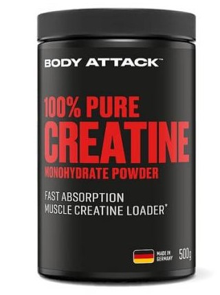 Body Attack 100% Pure Creatine Powder (500g Dose)