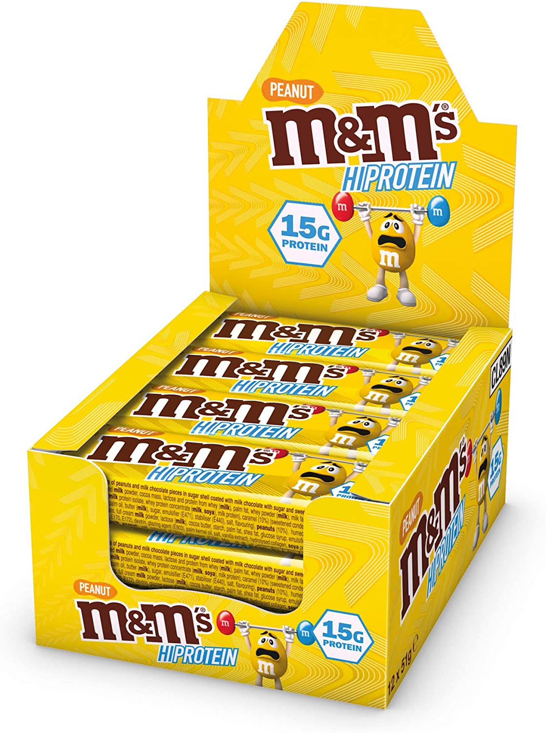 M&Ms HI-Protein Bar (12 x 51G)