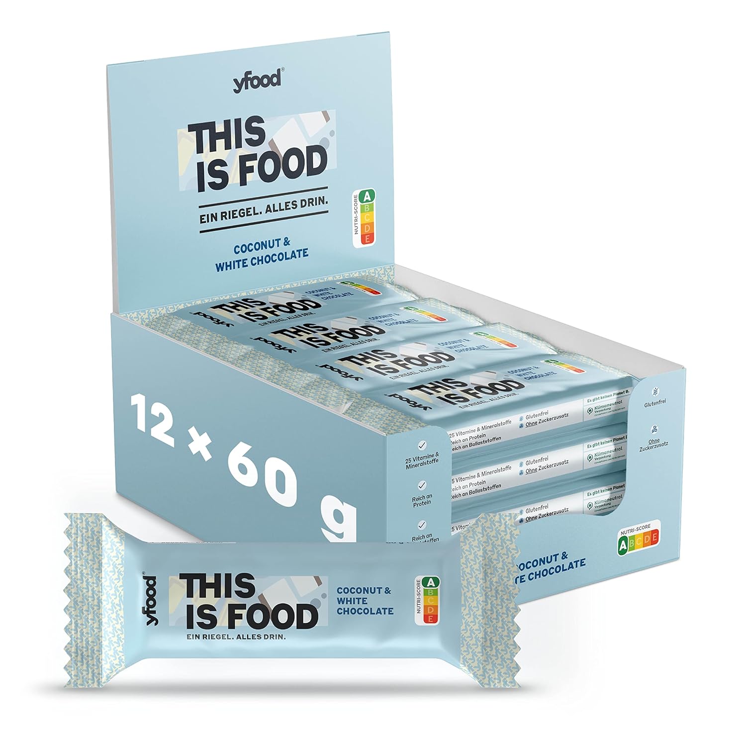 Yfood High-Protein Bar (12 x 60G)