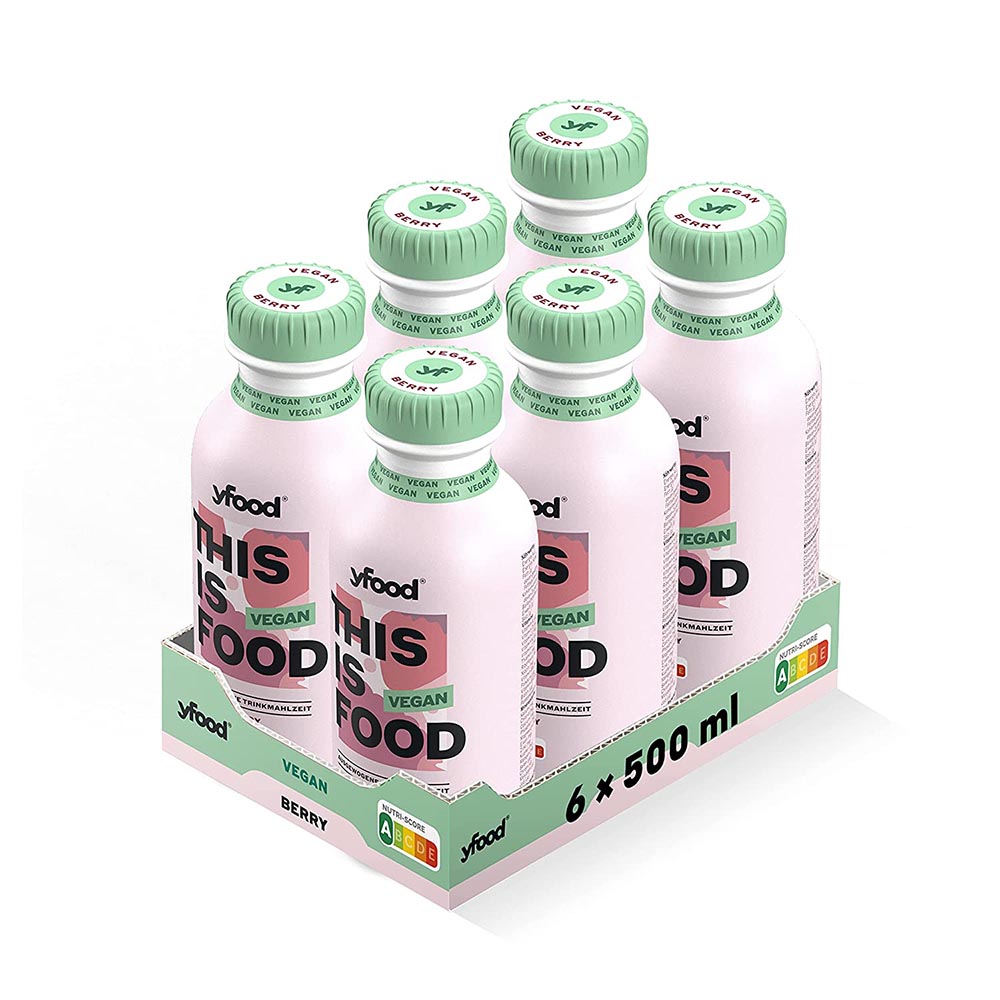 yfood Vegan Drinks - Trinkmahlzeit (6 x 500ml)