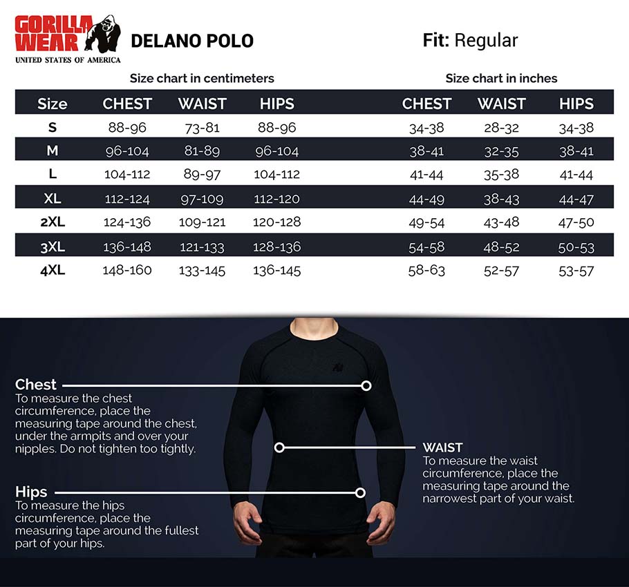 Gorilla Wear Delano Polo Black
