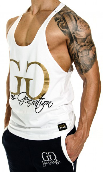Gym Generation Gold Stringer WHITE