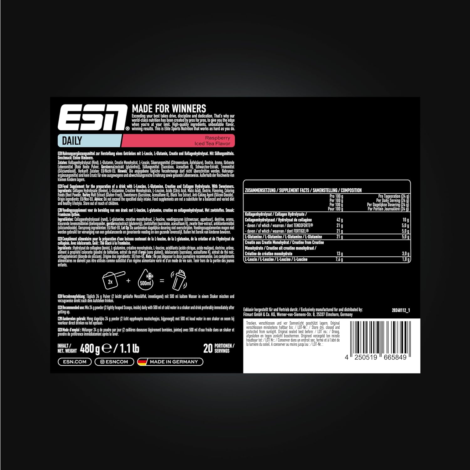 ESN Daily (480g Dose)