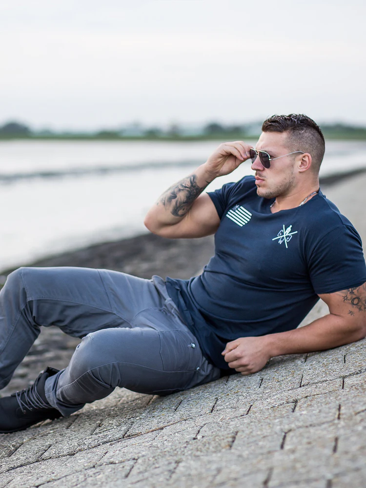 Gym Generation Urban Warrior T-Shirt Dark Navy