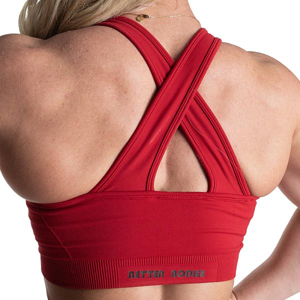 Better Bodies Scrunch Sports Bra - Chili Red