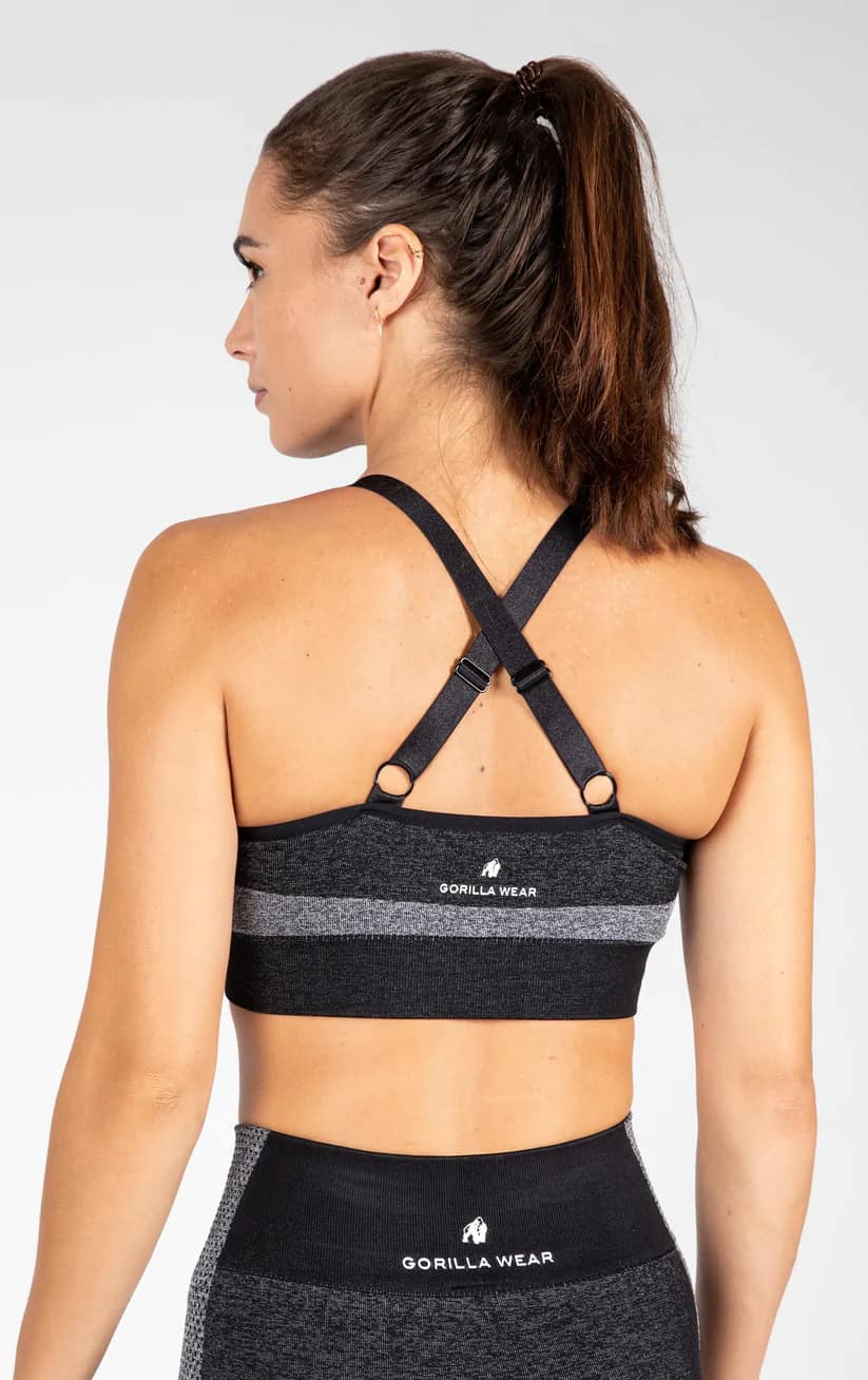 Gorilla Wear Selah Seamless Sports Bra - schwarz