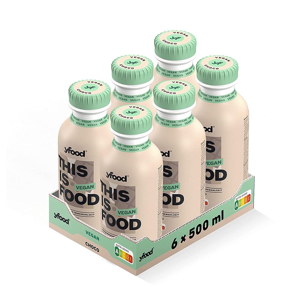 yfood Vegan Drinks - Trinkmahlzeit (6 x 500ml)