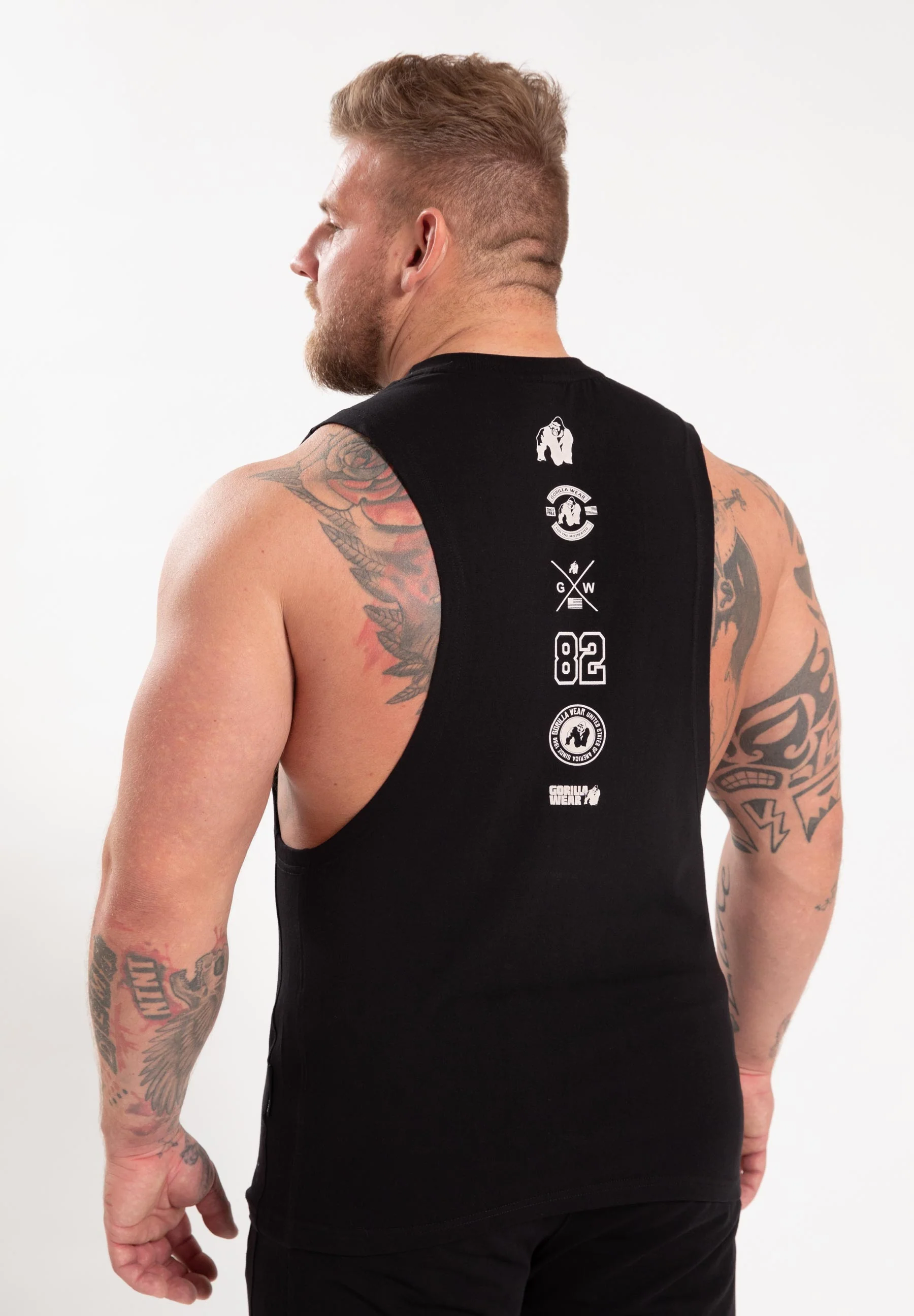 Gorilla Wear Lopez Drop Armhole Tank Top - Schwarz