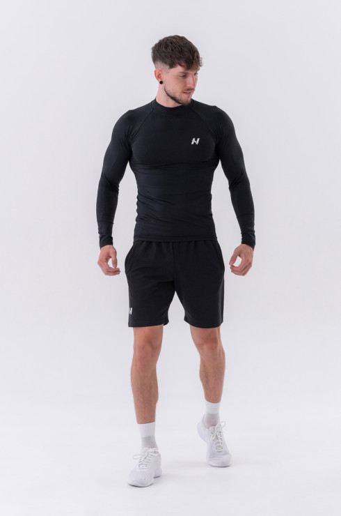 Nebbia Functional T-shirt with long sleeves "Active" 328 black