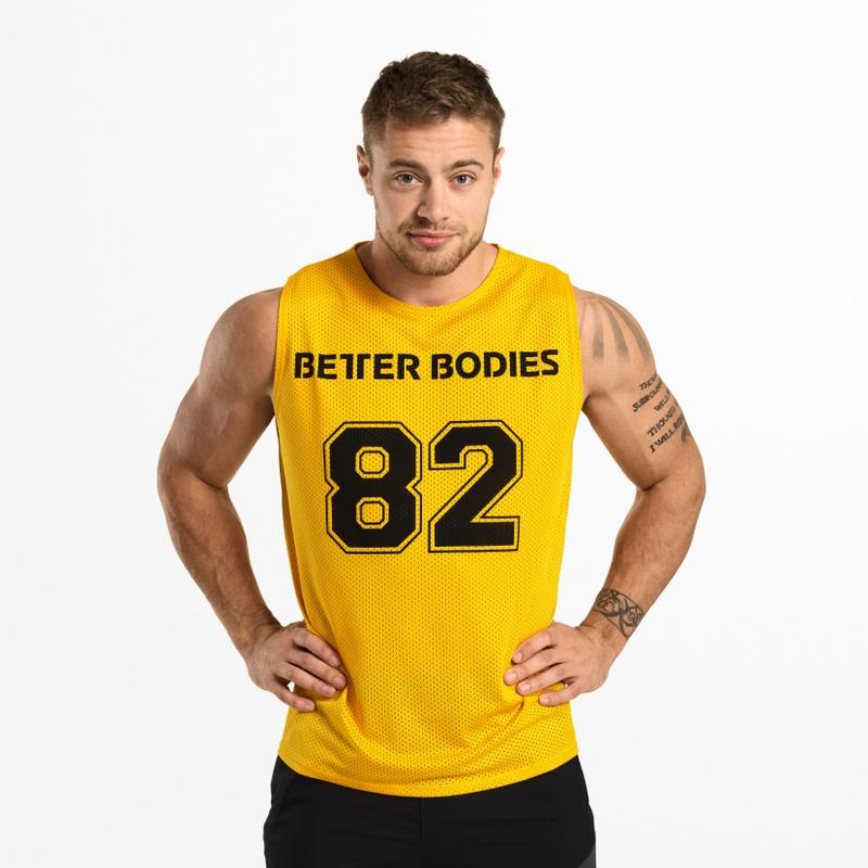 Better Bodies Fulton Mesh Tank YELLOW