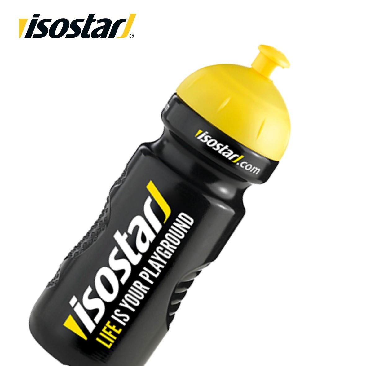 Isostar Bidon SCHWARZ-GELB (650ml)