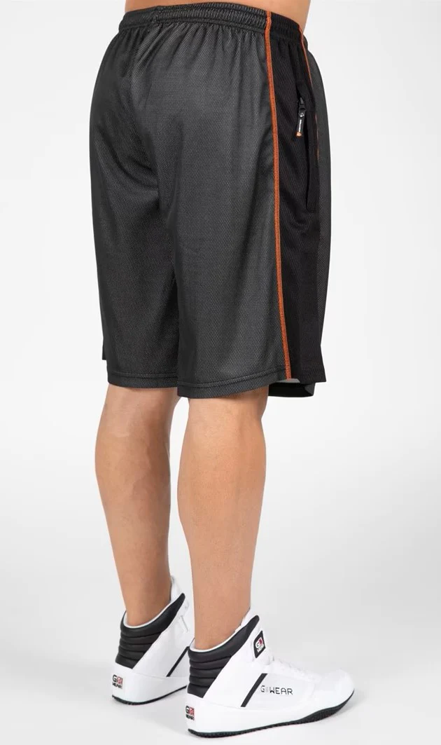 Gorilla Wear Wallace Mesh Shorts Grau/Orange