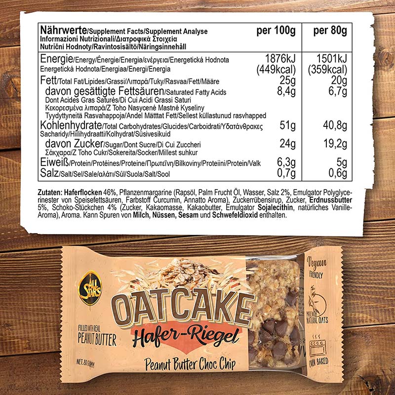All Stars Oatcake Hafer-Riegel (12 x 80g)