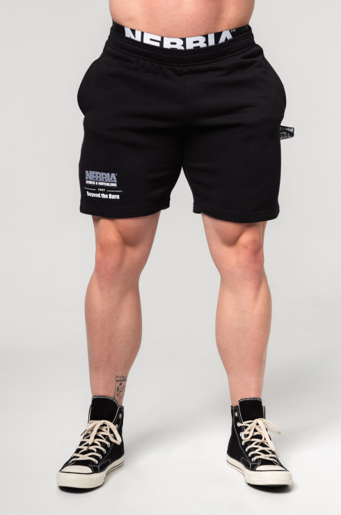 Nebbia Sweatshorts Gym Bro 352 - black