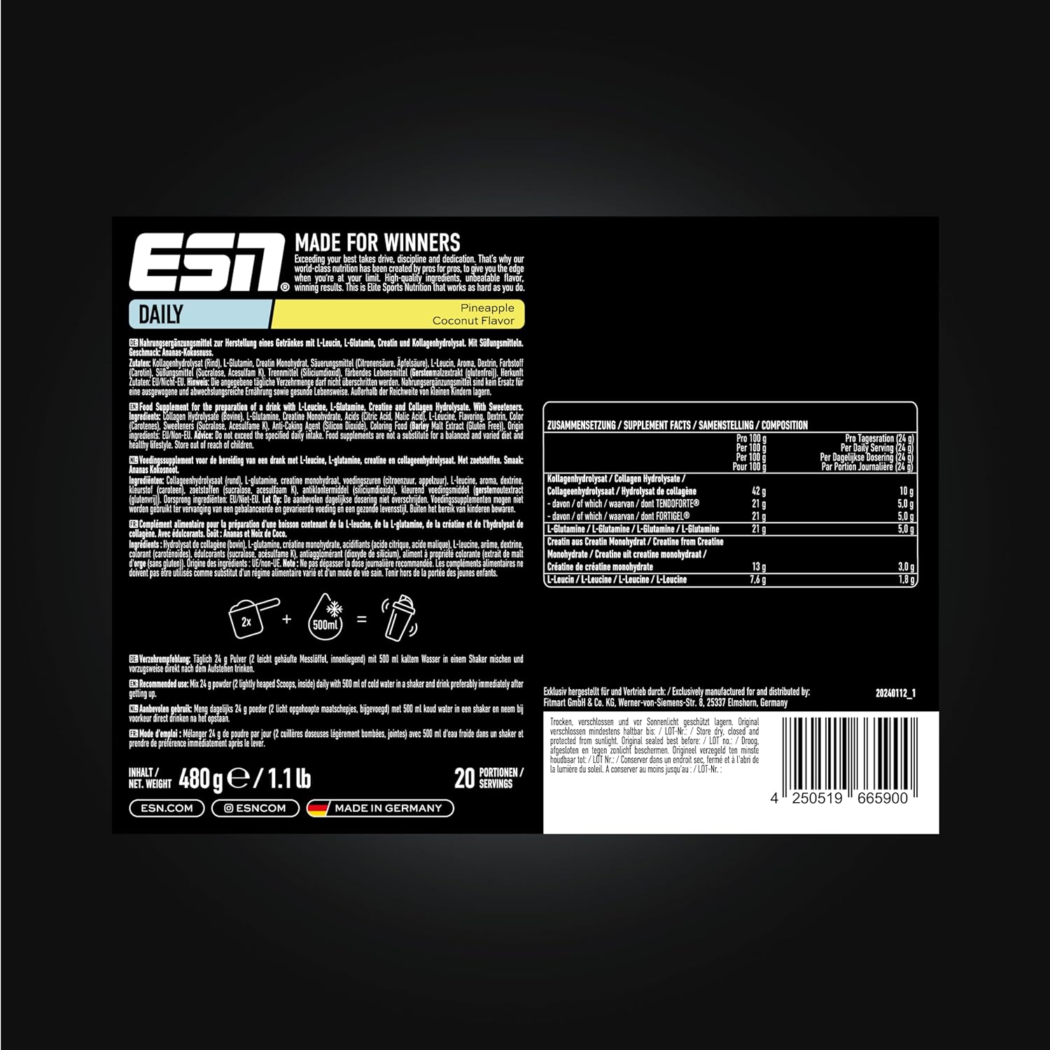 ESN Daily (480g Dose)