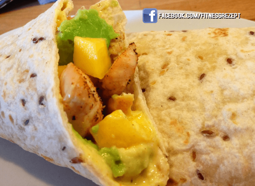 Mango-Avocado-Hähnchenwraps