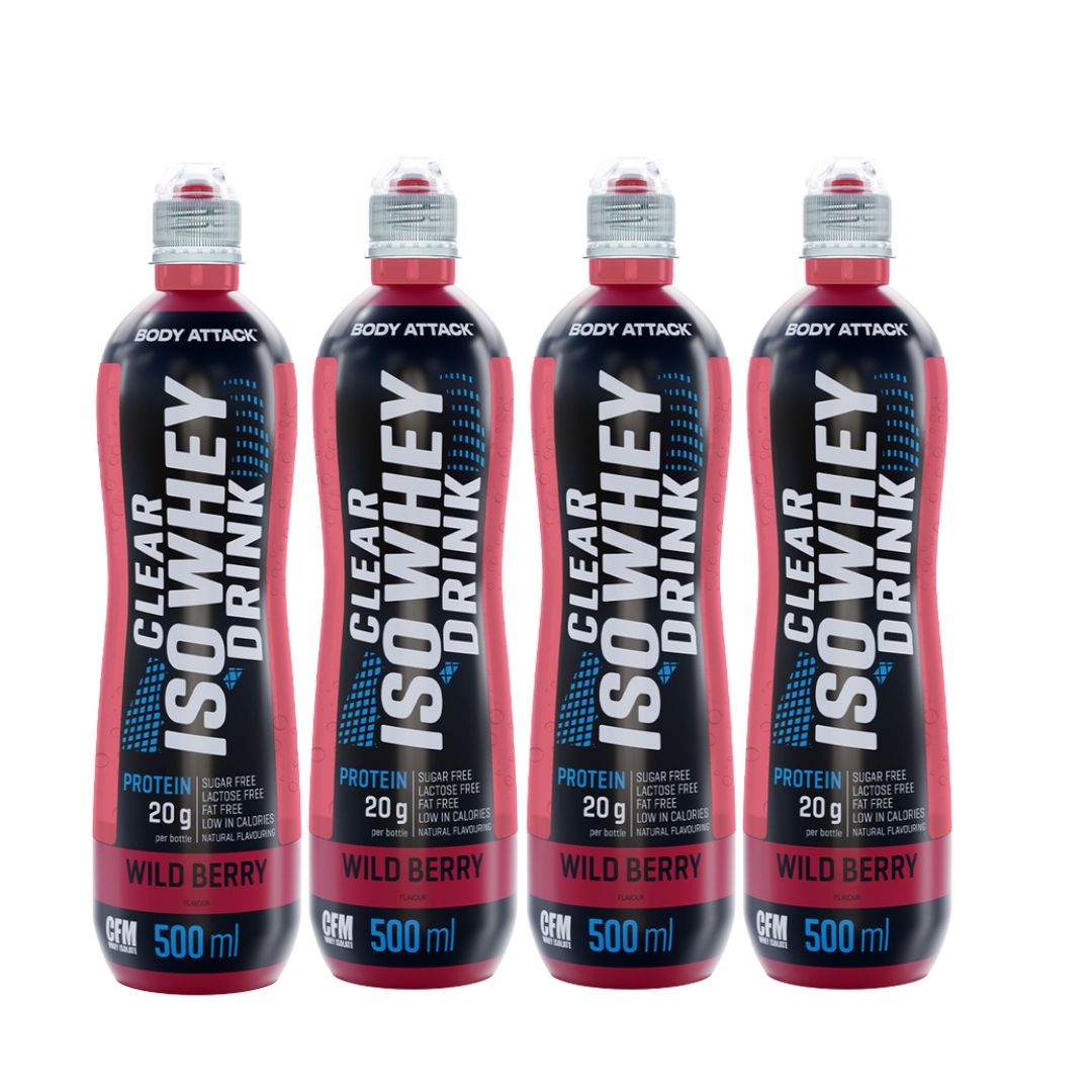 Body Attack Clear Iso Whey Drink (12 x 500ml)