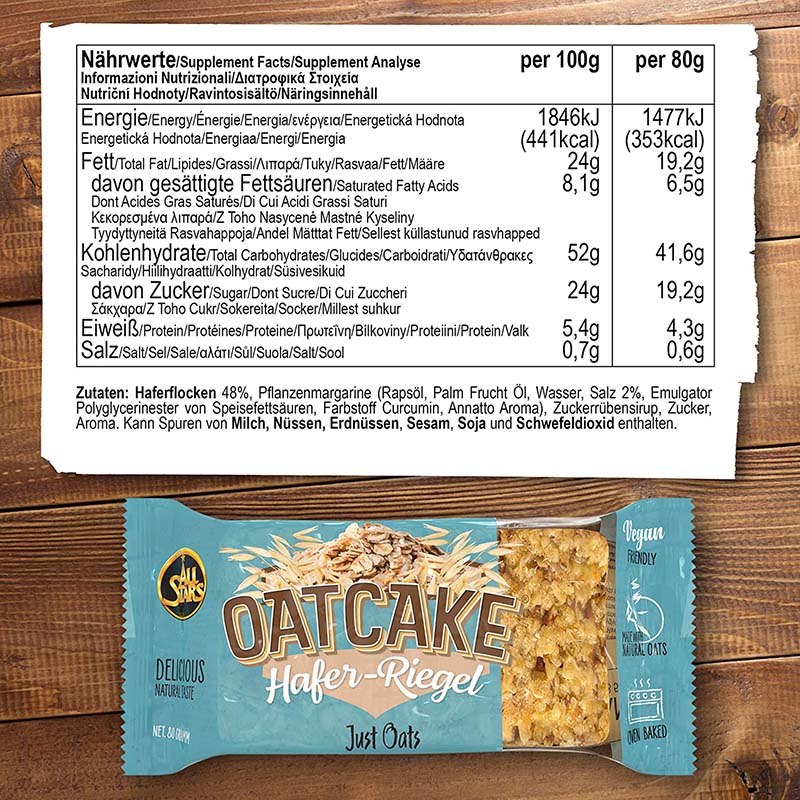 All Stars Oatcake Hafer-Riegel (12 x 80g)