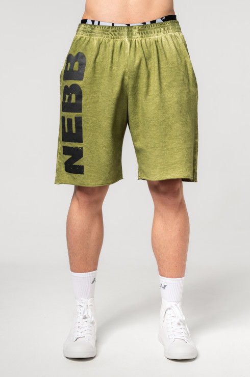 Nebbia Washed-off Sweatshorts 367 - green