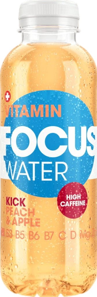 FOCUS WATER KICK Peach & Apple (500ml)