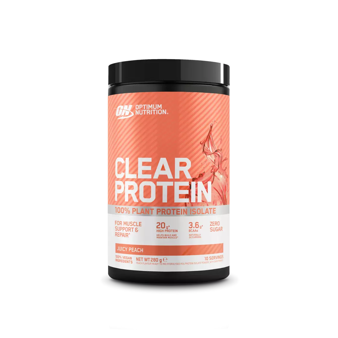 Optimum Nutrition Clear Protein 100% Plant Protein Isolate (280g Dose)