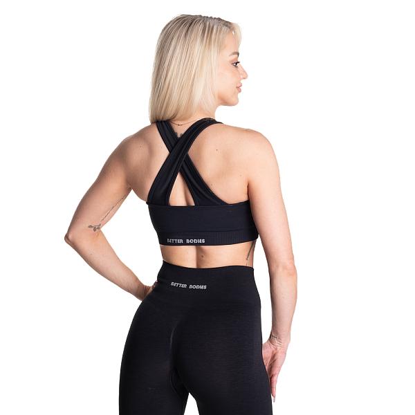 Better Bodies Scrunch Sports Bra - Black