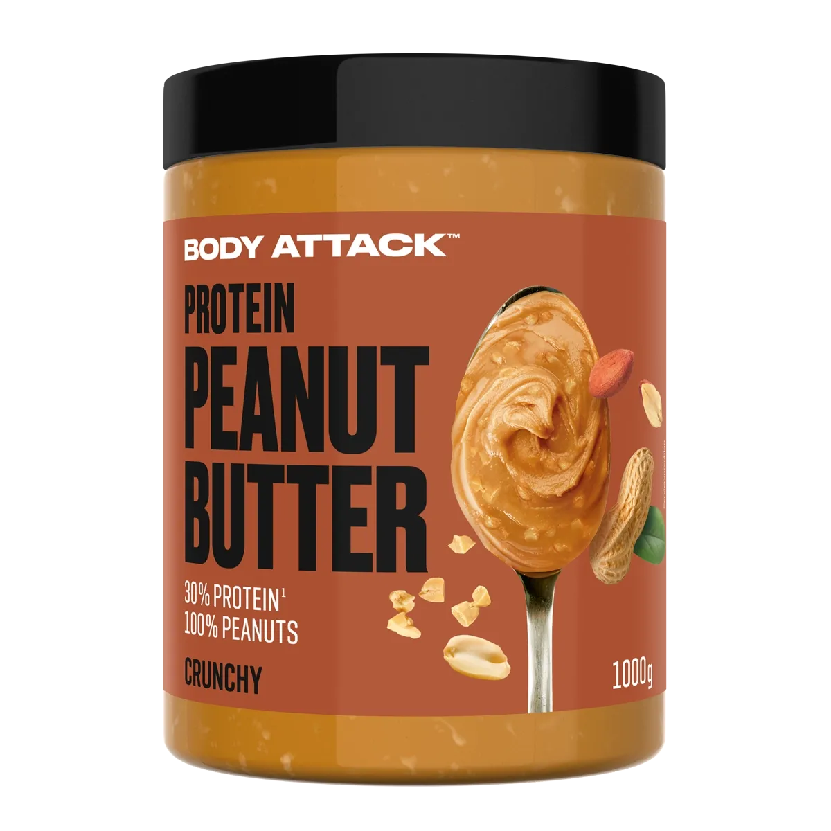 Body Attack Peanut Butter Natural (1000g Dose)