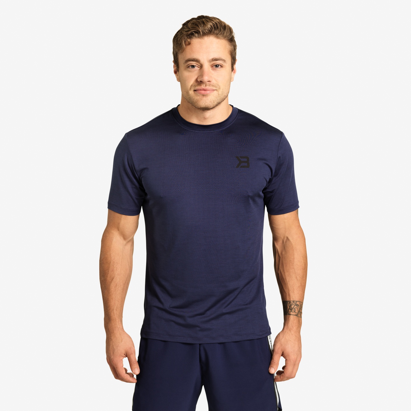 Better Bodies Essex Strip Tee Dark Navy Melange