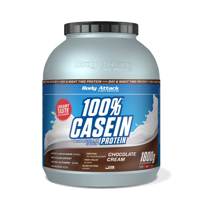 Body Attack 100 % Casein Protein (1800g Dose)