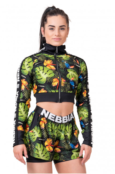 Nebbia Cropped Jacket 564 Jungle Green