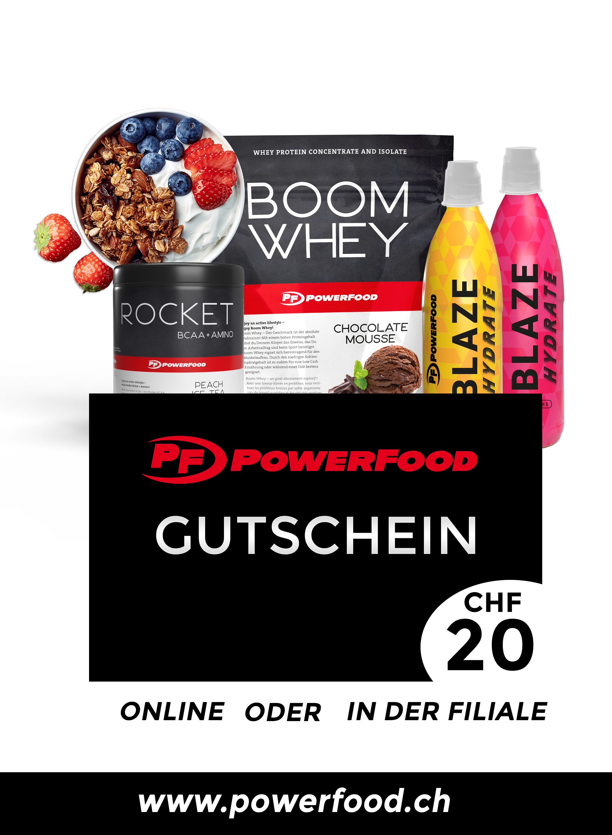 Geschenk Gutschein CHF 20.- DEUTSCH