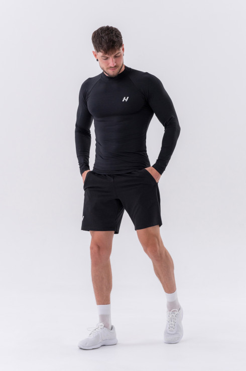 Nebbia Functional T-shirt with long sleeves "Active" 328 black