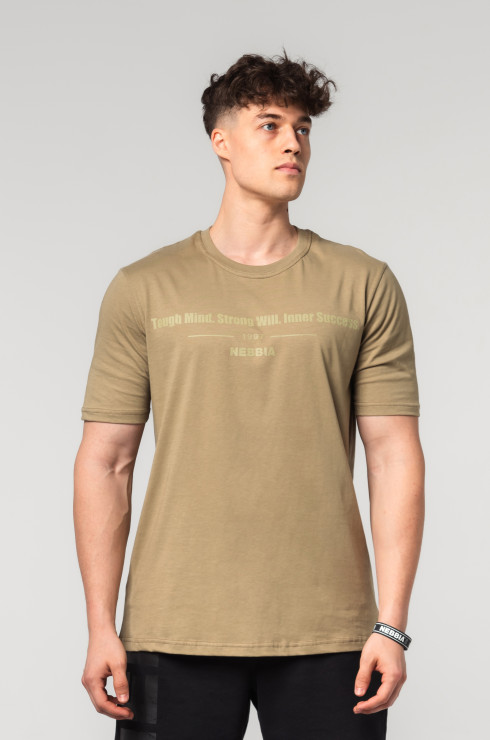Nebbia Muscle Fit T-Shirt Flexin 358 - green